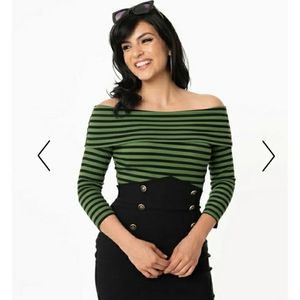 NWT Unique Vintage Striped Sweater